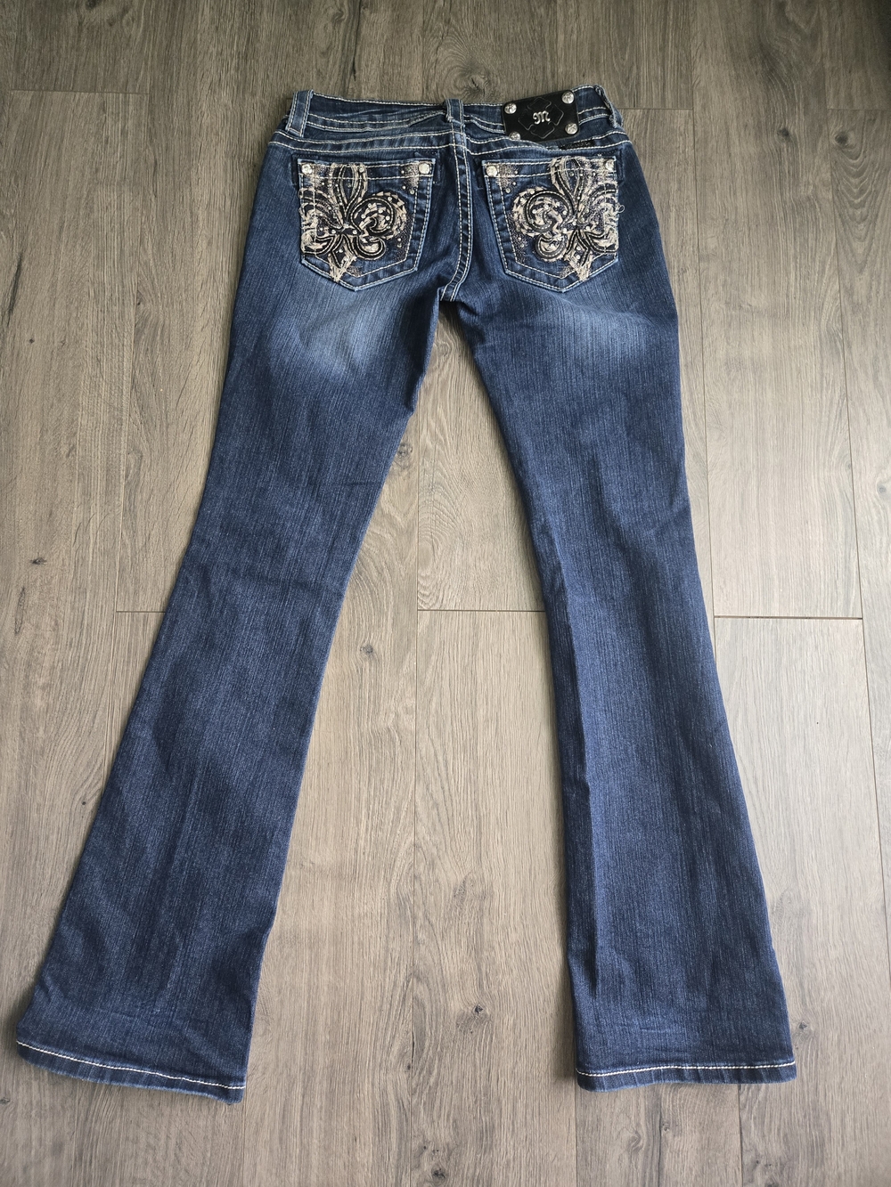 Miss Me Dark Blue Flare Jeans - Picture 2 of 2